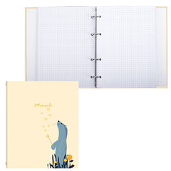 Тетрадь на кольцах А5 (175&times;215 мм), 240 листов, твердый картон, клетка, BRAUBERG, Miracle, 404093