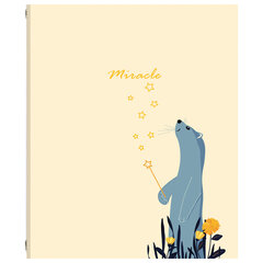 Тетрадь на кольцах А5 (175&times;215 мм), 240 листов, твердый картон, клетка, BRAUBERG, Miracle, 404093