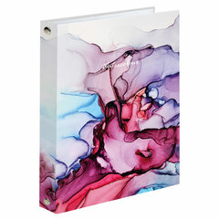 Тетрадь на кольцах А5 (175&times;215 мм), 240 листов, твердый картон, клетка, BRAUBERG, Акварель, 404096