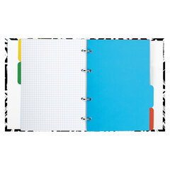 Тетрадь на кольцах А5 (175&times;215 мм), 240 листов, твердый картон, клетка, с разделителями, BRAUBERG, Calligraphy,404097