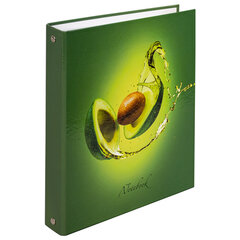 Тетрадь на кольцах А5 (175&times;215 мм), 240 листов, твердый картон, клетка, с разделителями, BRAUBERG, Авокадо, 404098