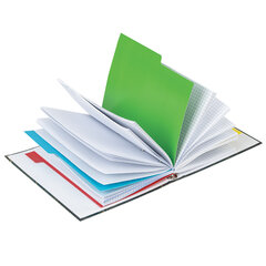 Тетрадь на кольцах А5 (175&times;215 мм), 240 листов, твердый картон, клетка, с разделителями, BRAUBERG, Листья, 404099