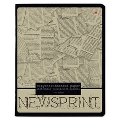 Тетрадь А5 48 л. АЛЬТ скоба, клетка, глянцевый лак, &laquo;Газета&raquo; (5 видов), 7-48-1146