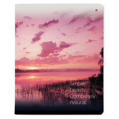 Тетрадь А5 48 л. АЛЬТ скоба, клетка, глянцевый лак, &laquo;Пейзажи&raquo; (5 видов), 7-48-637