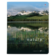 Тетрадь А5 48 л. АЛЬТ скоба, клетка, глянцевый лак, &laquo;Природа&raquo; (5 видов), 7-48-028