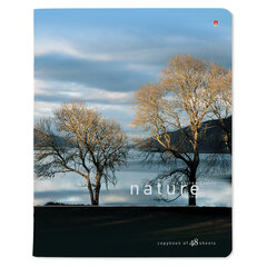 Тетрадь А5 48 л. АЛЬТ скоба, клетка, глянцевый лак, &laquo;Природа&raquo; (5 видов), 7-48-028