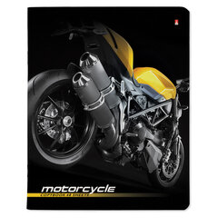 Тетрадь А5 48 л. АЛЬТ скоба, клетка, глянцевый лак, &laquo;Спортивные мотоциклы&raquo; (5 видов), 7-48-844