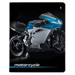 Тетрадь А5 48 л. АЛЬТ скоба, клетка, глянцевый лак, &laquo;Спортивные мотоциклы&raquo; (5 видов), 7-48-844