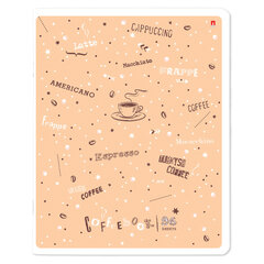 Тетрадь А5 96 л. АЛЬТ скоба, клетка, гибридный лак, &laquo;Coffe time&raquo; (5 видов), 7-96-1160
