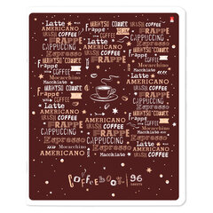 Тетрадь А5 96 л. АЛЬТ скоба, клетка, гибридный лак, &laquo;Coffe time&raquo; (5 видов), 7-96-1160