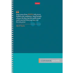 Тетрадь А4, 80 л., HATBER, гребень, линия, обложка картон, "Ассорти" (микс в спайке), 066144