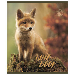 Тетрадь А5, 48 л., ПЗБМ, скоба, клетка, конгрев, глянцевый лак, &laquo;Хитрый лис&raquo; (5 видов), 028061