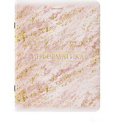 Тетрадь предметная &laquo;PASTEL&raquo; 48 л., SoftTouch, фольга, ИНФОРМАТИКА, клетка, BRAUBERG, 404315