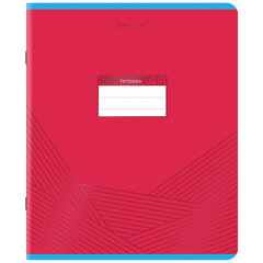 Тетрадь А5, 48 л., BRAUBERG, скоба, клетка, выборочный лак, &laquo;Классика&raquo; (микс в спайке), 404344