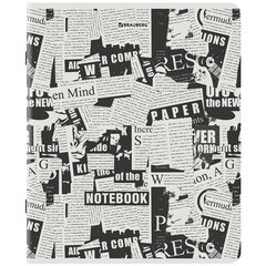 Тетрадь А5, 48 л., BRAUBERG, скоба, клетка, TWIN-лак, &laquo;Газета&raquo; (микс в спайке), 404356