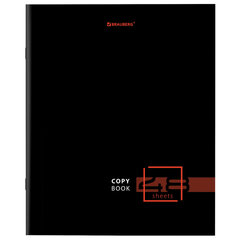 Тетрадь А5 48 л. BRAUBERG скоба, линия, обложка картон, &laquo;Dark&raquo; (микс в спайке), 404383