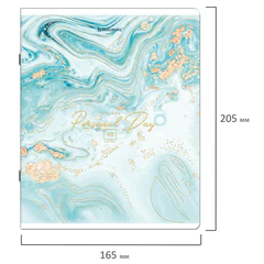 Тетради КОМПЛЕКТ 5 шт. А5, 48 л. BRAUBERG, скоба, клетка, SoftTouch, фольга, &laquo;Pastel Marble&raquo;, 404398