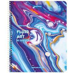 Тетрадь А5 80 л. BRAUBERG гребень, клетка, обложка картон, &laquo;Colorful Art&raquo; (микс в спайке), 404414