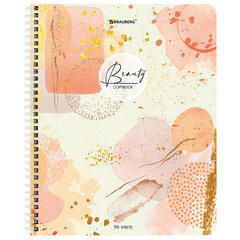 Тетрадь А5 96 л. BRAUBERG, гребень, клетка, обложка картон, &laquo;Insight&raquo; (микс в спайке), 404424