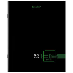 Тетрадь А5, 96 л., BRAUBERG, скоба, клетка, глянцевая ламинация, &laquo;Dark&raquo;, 404428