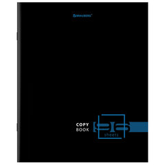 Тетрадь А5, 96 л., BRAUBERG, скоба, клетка, глянцевая ламинация, &laquo;Dark&raquo;, 404428