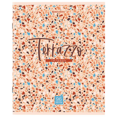 Тетрадь А5 96 л. BRAUBERG скоба, клетка, обложка картон, &laquo;Terrazzo&raquo; (микс в спайке), 404437
