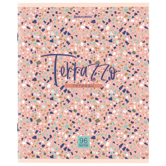 Тетрадь А5 96 л. BRAUBERG скоба, клетка, обложка картон, &laquo;Terrazzo&raquo; (микс в спайке), 404437
