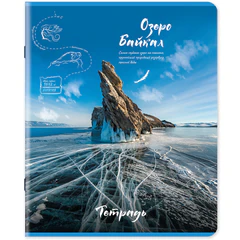 Тетрадь А5, 96 л., STAFF, скоба, клетка, офсет №2 ЭКОНОМ, обложка картон, &laquo;Природа&raquo; (микс в спайке), 404441