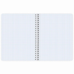 Тетрадь А5 120 л. BRAUBERG, гребень, клетка, глянцевая ламинация, &laquo;Растения&raquo; (микс в спайке), 404448