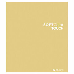 Тетрадь А5 48 л., ПЗБМ, скоба, клетка, Soft Touch, брайль 3D, &laquo;СофтКолорТач&raquo;, микс в спайке, 28213