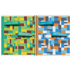 Тетрадь А5, 96 л., ПЗМБ, гребень, клетка/<wbr/>линия, TWIN лак, перевёртыш (4 обложки), &laquo;Легко!&raquo;, 028541