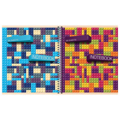 Тетрадь А5, 96 л., ПЗМБ, гребень, клетка/<wbr/>линия, TWIN лак, перевёртыш (4 обложки), &laquo;Легко!&raquo;, 028541