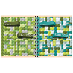 Тетрадь А5, 96 л., ПЗМБ, гребень, клетка/<wbr/>линия, TWIN лак, перевёртыш (4 обложки), &laquo;Легко!&raquo;, 028541