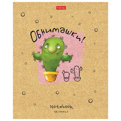 Тетрадь А5 48 л. HATBER скоба, клетка, матовая ламинация, &laquo;Мой друг Кактус&raquo; (микс в спайке), 074454