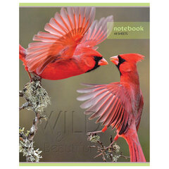 Тетрадь А5, 48 л., HATBER-ECO скоба, офсет №2 ЭКОНОМ, клетка, обложка мелованная бумага, &laquo;Дикий мир&raquo;, 075790