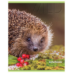 Тетрадь А5, 48 л., HATBER-ECO скоба, офсет №2 ЭКОНОМ, клетка, обложка мелованная бумага, &laquo;Дикий мир&raquo;, 075790