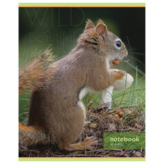 Тетрадь А5, 48 л., HATBER-ECO скоба, офсет №2 ЭКОНОМ, клетка, обложка мелованная бумага, &laquo;Дикий мир&raquo;, 075790