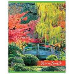 Тетрадь А5, 48 л., HATBER-ECO скоба, офсет №2 ЭКОНОМ, клетка, обложка мелованная бумага, &laquo;GreenLand&raquo;, 075791