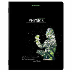 Тетрадь предметная &laquo;СИЯНИЕ ЗНАНИЙ&raquo; 48 л., глянцевый лак, ФИЗИКА, клетка, BRAUBERG, 404530