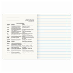 Тетрадь предметная ANIME 48 л., глянцевый УФ-лак, ЛИТЕРАТУРА, линия, BRAUBERG, 404540