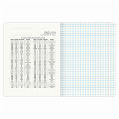 Тетрадь предметная &laquo;КОТ-ЭНТУЗИАСТ&raquo; 48 л., TWIN-лак, АНГЛИЙСКИЙ ЯЗЫК, клетка, подсказ, BRAUBERG, 404558