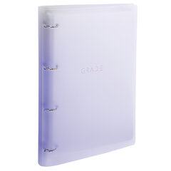 Тетрадь на кольцах БОЛЬШАЯ 305&times;235 мм А4, 120 л., пластик, с разделителями, BRAUBERG, Фиолетовый, 404623
