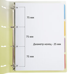 Тетрадь на кольцах БОЛЬШАЯ 305&times;235 мм А4, 120 л., пластик, с разделителями, BRAUBERG, Желтый, 404624