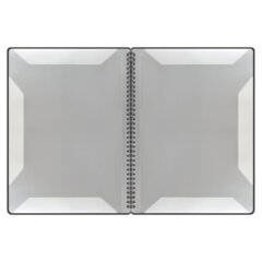 Папка-тетрадь для нот А4, 20 вкладышей на 40 страниц, на гребне, пластик, ЧЕРНАЯ, BRAUBERG, 404643