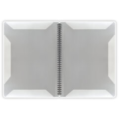 Папка-тетрадь для нот А4, 20 вкладышей на 40 страниц, на гребне, пластик, БЕЛАЯ, BRAUBERG, 404644