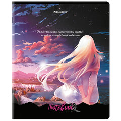 Тетради ДЭК А5 48 л. КОМПЛЕКТ 5 шт., BRAUBERG скоба, клетка, глянцевый лак, &laquo;Anime Dreams&raquo;, 404674