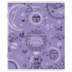 Тетради ДЭК А5 48 л. КОМПЛЕКТ 5 шт. BRAUBERG, скоба, клетка, SoftTouch, фольга, &laquo;Zodiac&raquo;, 404679