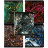 Тетради ДЭК А5 48 л. КОМПЛЕКТ 5 шт. BRAUBERG, скоба, клетка, SoftTouch, фольга, "Marble", 404680