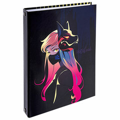 Тетрадь на кольцах А5 165&times;215 мм, 120 листов, твердый картон, клетка, BRAUBERG, &laquo;Anime Girl&raquo;, 404711