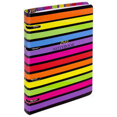 Тетрадь на кольцах А5 160&times;212 мм, 120 листов, картон, матовая ламинация, клетка, BRAUBERG, &laquo;Colors&raquo;, 404727